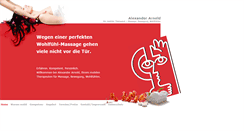 Desktop Screenshot of hinundweg-massage.de